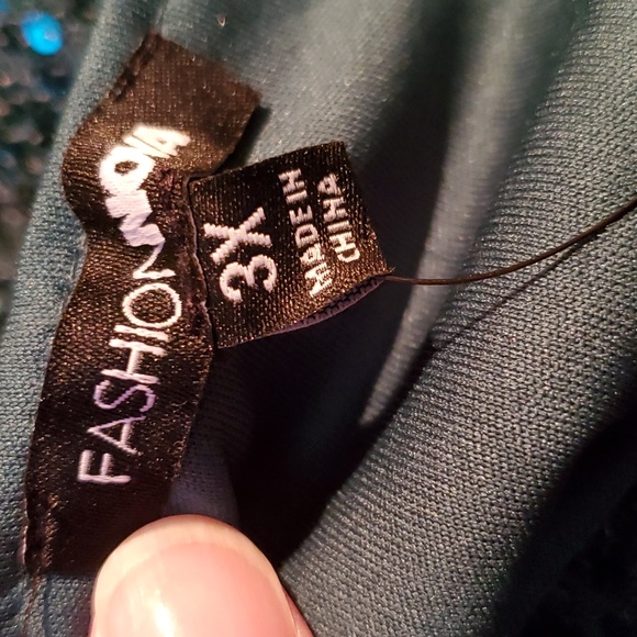 Fashion Nova 3X Endless Nights Sequipn Mini Dress NWT Hunter Green Mermaid - Picture 12 of 14